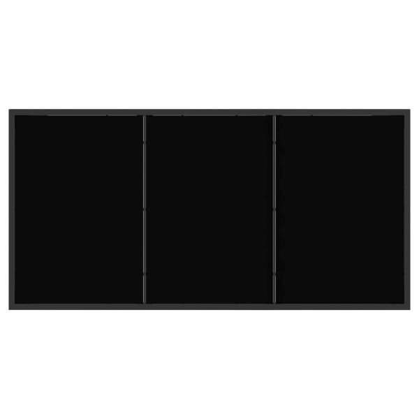 Комплект за външни мебели 5 pcs Черно и антрацит Textilene