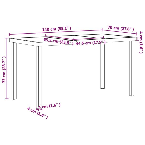 Комплект за външни мебели 5 pcs Черно и антрацит Textilene