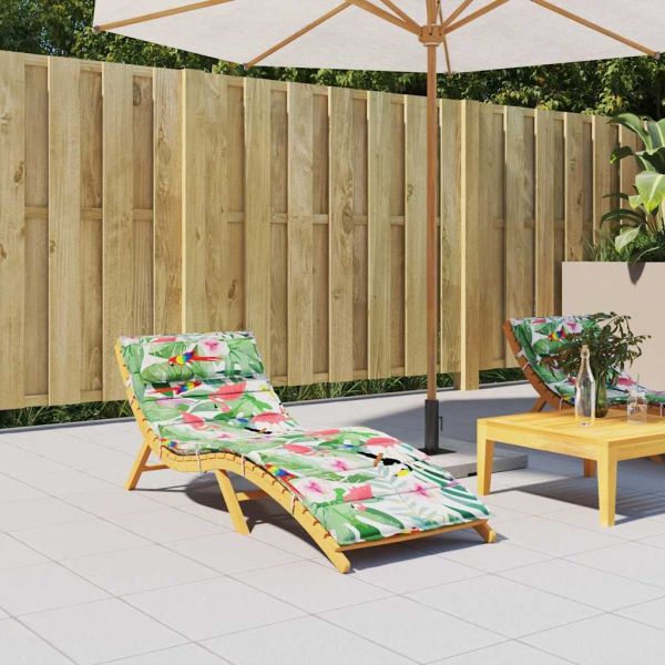 Шалте за шезлонг, многоцветно, 180x60x4 см, Оксфорд плат