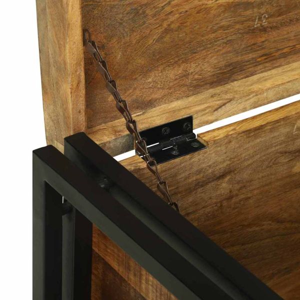 Кутия за съхранение 60 x 40 x 41 см Солидно мангово дърво