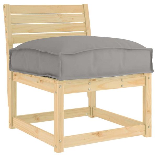 Възглавница Сив 60 x 40 x 8 см Оксфордска тъкан