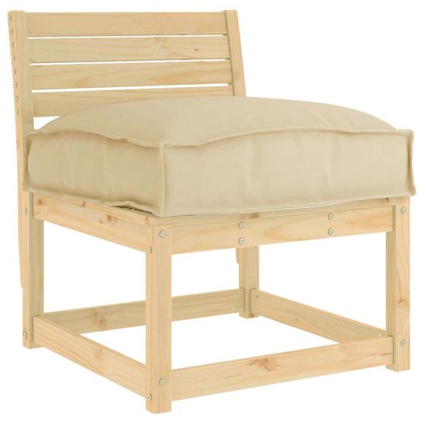 Възглавница Бежово 60 x 40 x 8 см Оксфордска тъкан