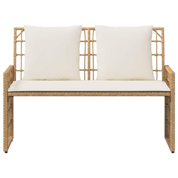 Външна пейка Едноцветен Натурален и Крема 116 x 55 x 82 см