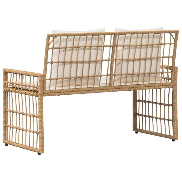 Външна пейка Едноцветен Натурален и Крема 116 x 55 x 82 см