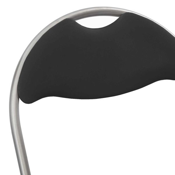 Сгъваем стол 2 pcs Черен и Сив 48 x 43,5 x 81 см Изкуствена