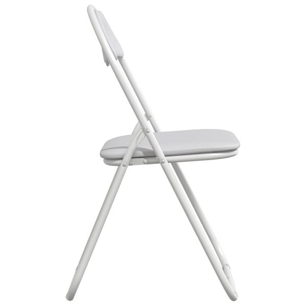 Сгъваем стол 8 pcs Бял 48 x 43,5 x 81 см Изкуствена