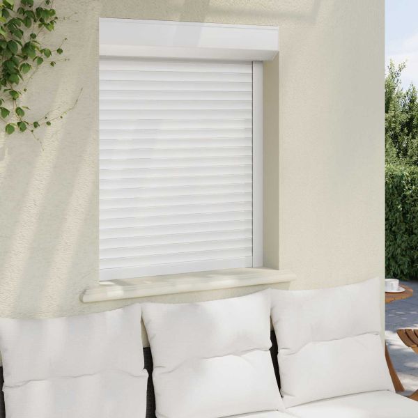 Ролетна щора Бял 80 x 100 cm Алуминий и полиреутан