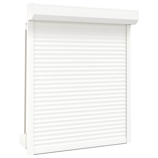 Ролетна щора Бял 110 x 130 cm Алуминий и полиреутан