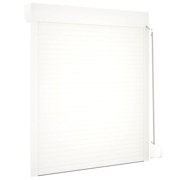 Ролетна щора Бял 110 x 130 cm Алуминий и полиреутан