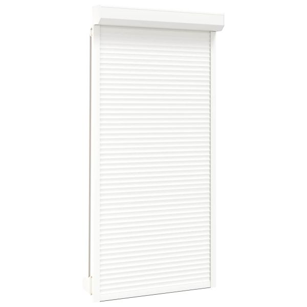 Ролетна щора Бял 110 x 220 cm Алуминий и полиреутан