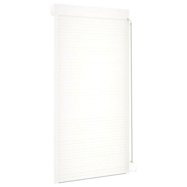Ролетна щора Бял 110 x 220 cm Алуминий и полиреутан