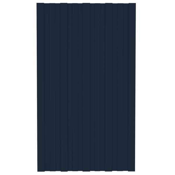 Покривен панел 36 pcs Антрацит 80 x 45 cm Поцинкована стомана