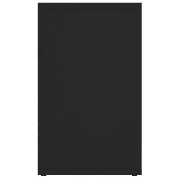 Шкафове за обувки, 2 бр, черни, 52,5x30x50 см