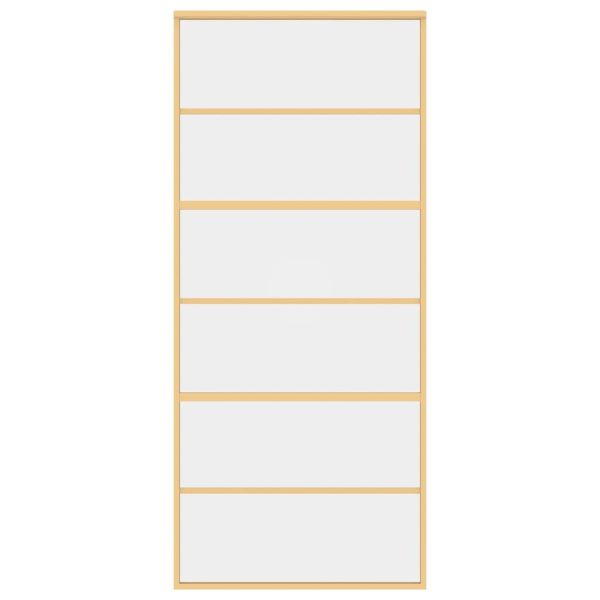 Плъзгаща се врата 90x205 см прозрачно ESG стъкло и алуминий