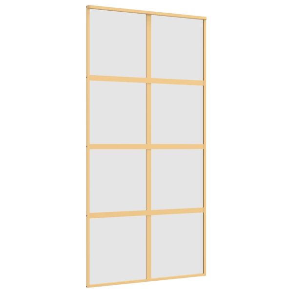 Плъзгаща се врата 102,5x205 см матирано ESG стъкло и алуминий