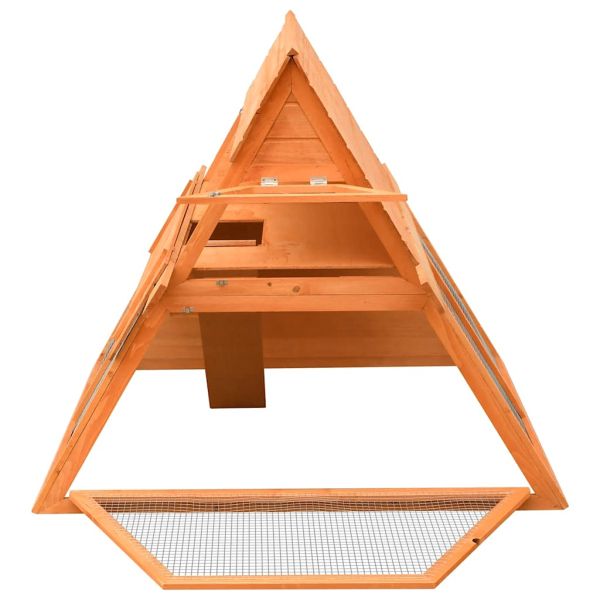 Клетка за зайци, чам и ела масив, 152x128x108 см