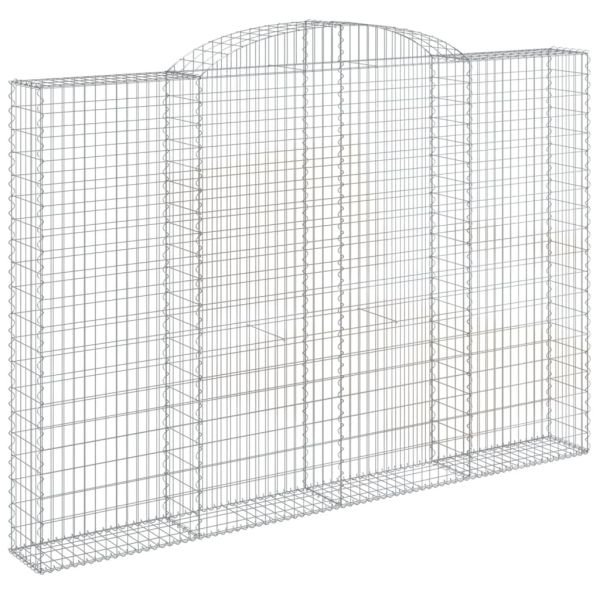 Габионни кошници арка 3 бр 300x30x200/220 см поцинковано желязо