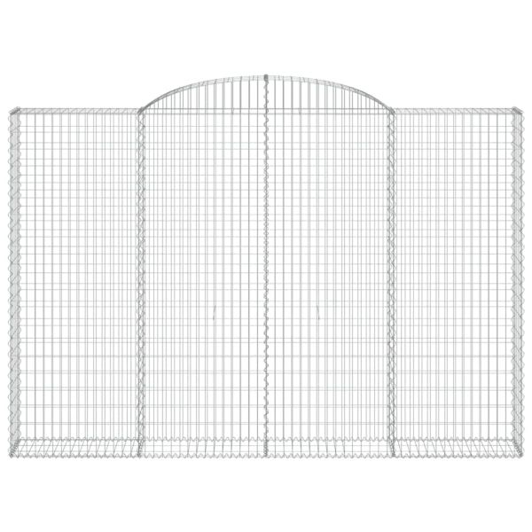 Габионни кошници арка 3 бр 300x30x200/220 см поцинковано желязо