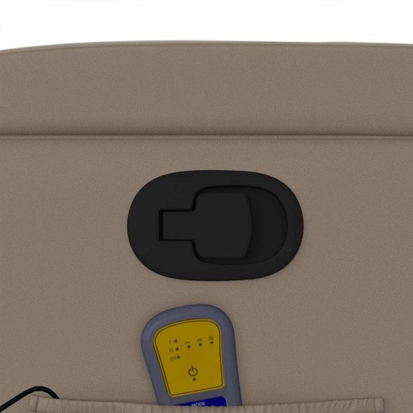 Изправящ масажен наклоняем стол, капучино, изкуствена кожа