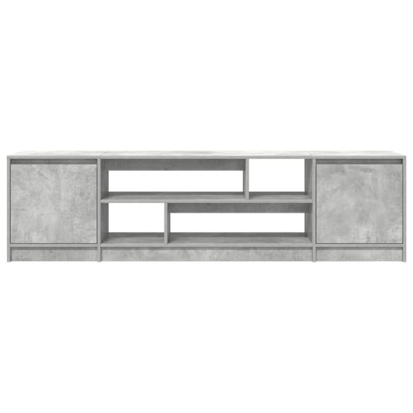 ТВ шкаф Бетон сив 188,5x41x50 cm Изградена дървесина