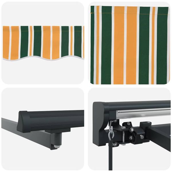 Рамка за сенник Зелен и жълт 400 × 300 cm