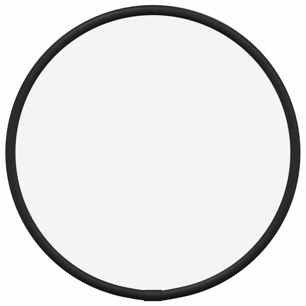 Стенно огледало черно Ø 20 см кръгло