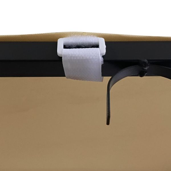 Навес таупе 2x2,3 м 180 г/м² плат и стомана