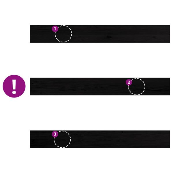 Прозоречни первази, 2 бр, тъмнокафяви, 120x15x2 см, дъб масив