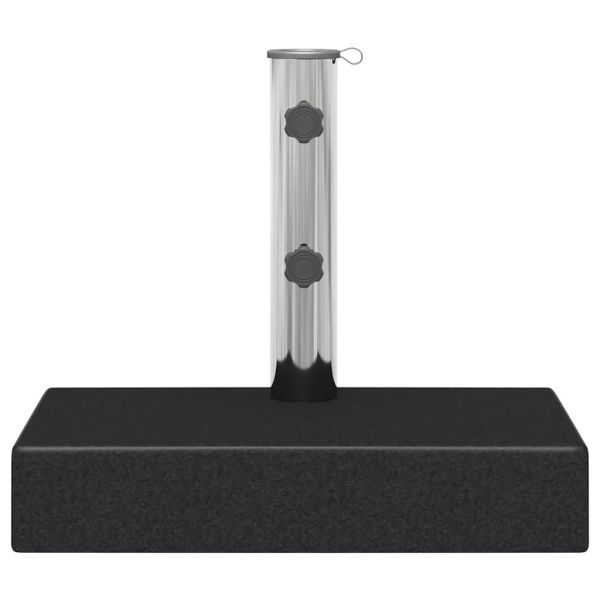 Основа за чадър, гранит, 25 кг, правоъгълна, черна