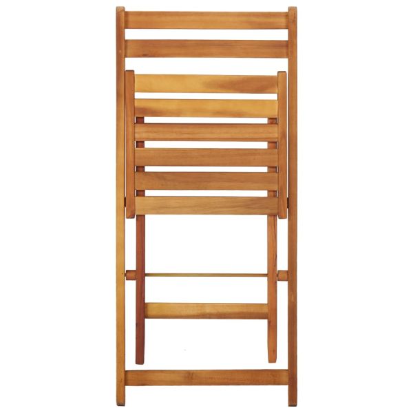 Градинска маса кашпа с 2 бистро стола акациево дърво масив