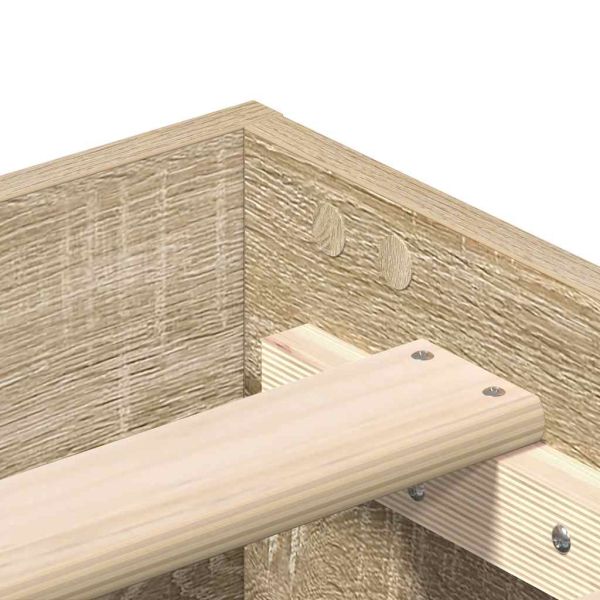 Рамка за легло без матрак сонома дъб 120x190 см инженерно дърво