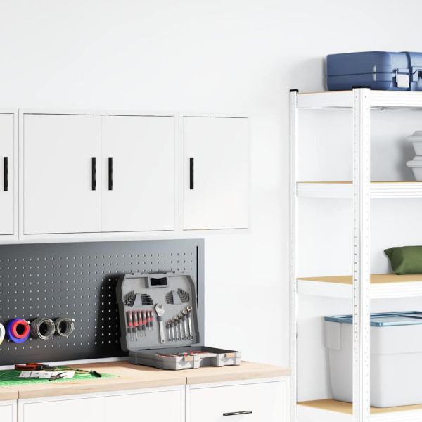 гараж стена кабинет бял инженерна дървесина