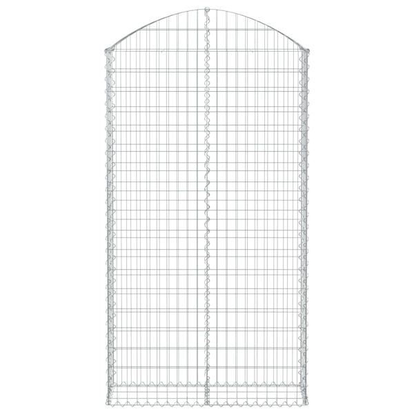 Дъговидна габионна кошница 100x30x180/200 см поцинковано желязо