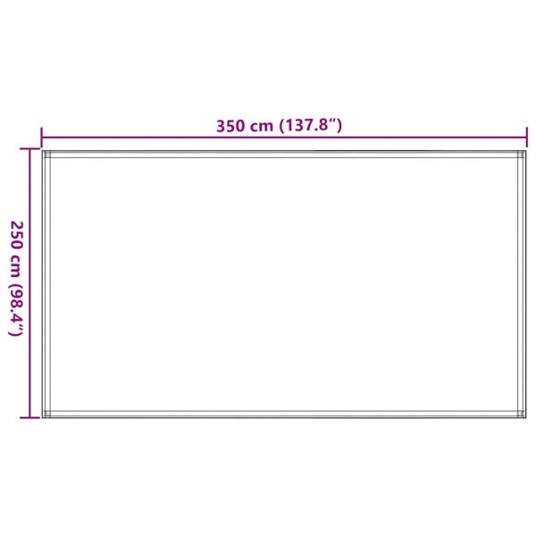 Килим за палатка, 250x350 см, кафяв