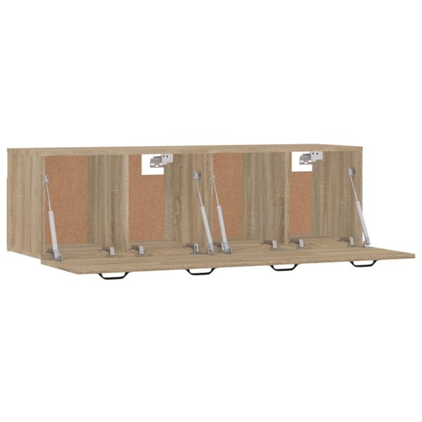 Стенни шкафове 2 бр дъб сонома 80x35x36,5 см инженерно дърво