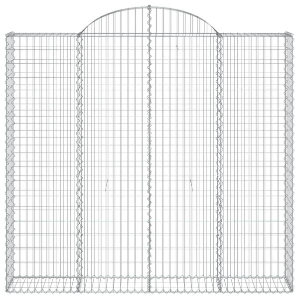 Габионни кошници арка 3 бр 200x30x180/200 см поцинковано желязо