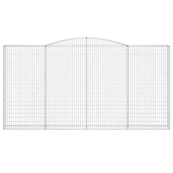 Габионни кошници арка 2 бр 400x30x200/220 см поцинковано желязо