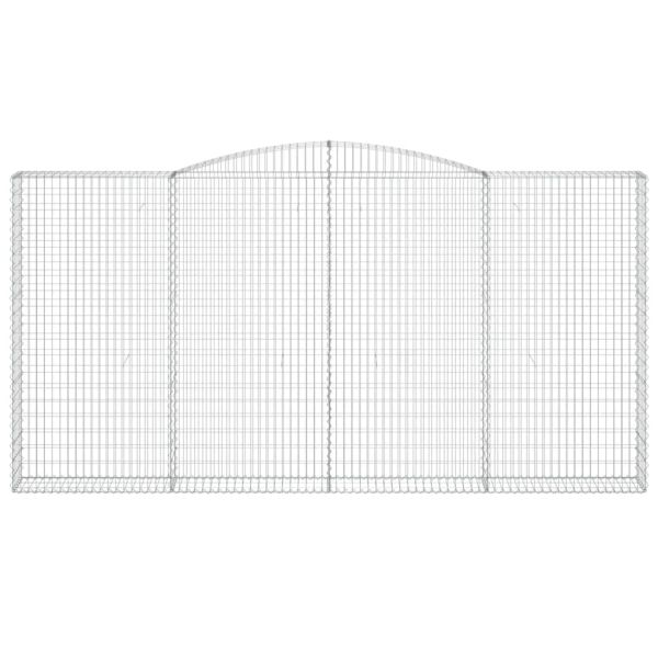 Габионни кошници арка 3 бр 400x30x200/220 см поцинковано желязо