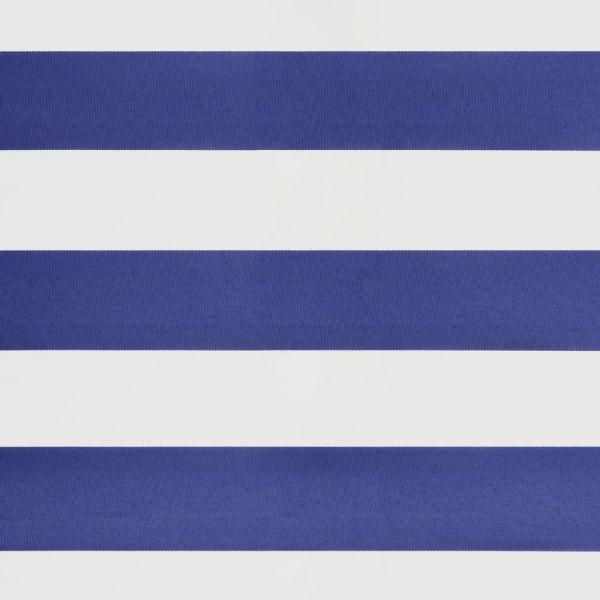 Прибираща се тента синьо и бяло 3,5x2,5 м плат и алуминий