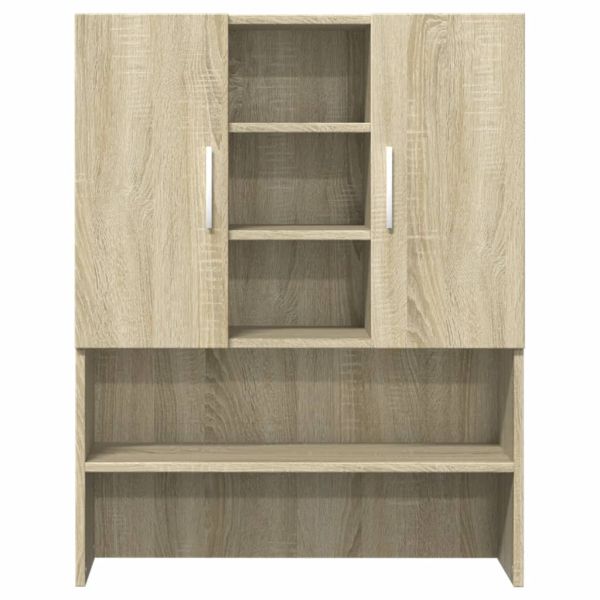 Шкафове за перални машини 2 бр дъб сонома инженерно дърво