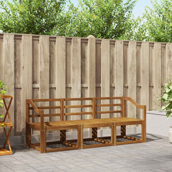 Комплект дивани за открито 3 pcs Естествен