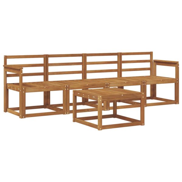 Комплект дивани за открито 5 pcs Естествен