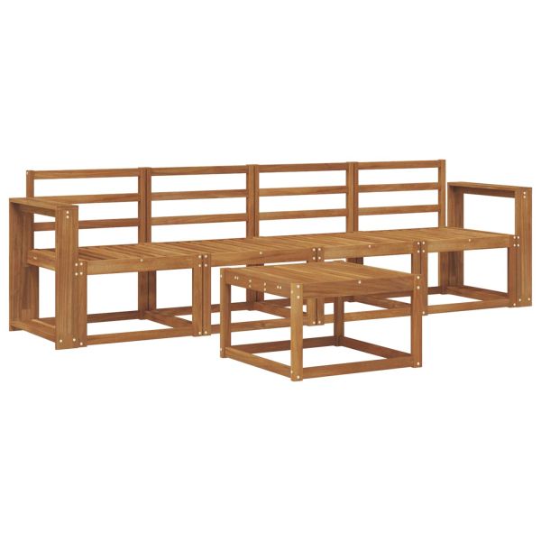 Комплект дивани за открито 5 pcs Естествен