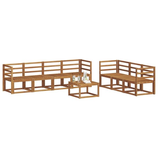 Комплект дивани за открито 8 pcs Естествен