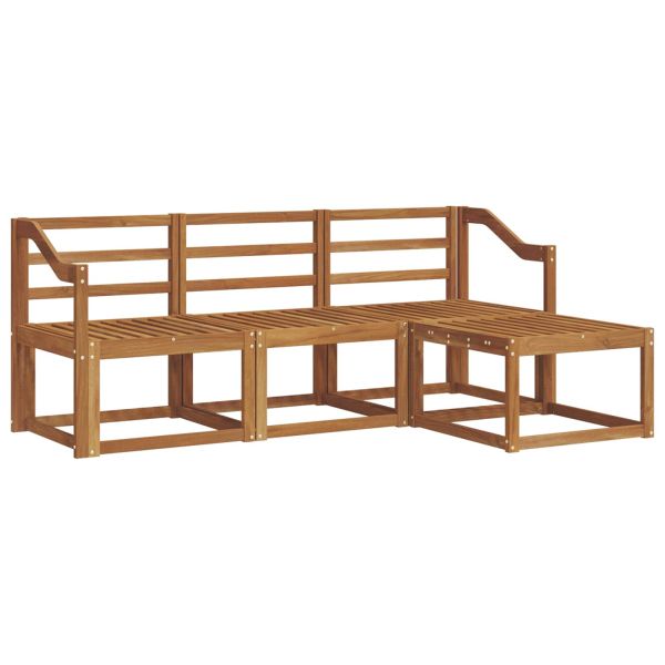 Комплект дивани за открито 4 pcs Естествен