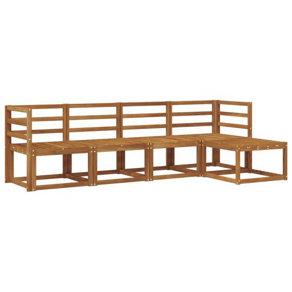 Комплект дивани за открито 5 pcs Естествен