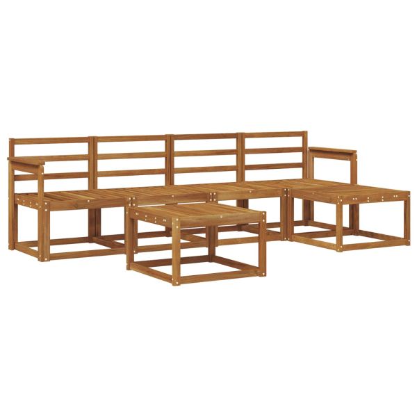 Комплект дивани за открито 6 pcs Естествен