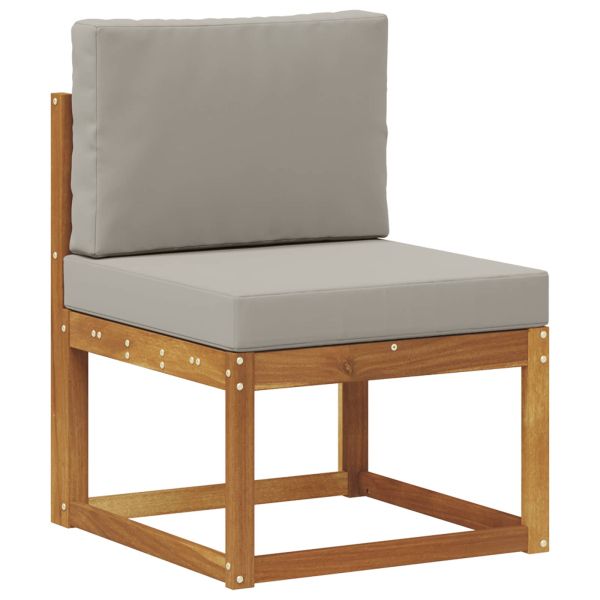 Комплект дивани за открито 8 pcs Естествено и светло сиво