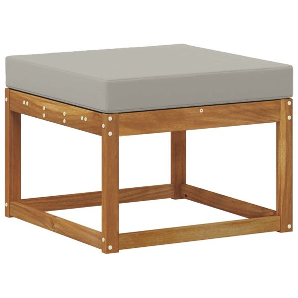 Комплект дивани с възглавница 6 pcs Естествено и светло сиво