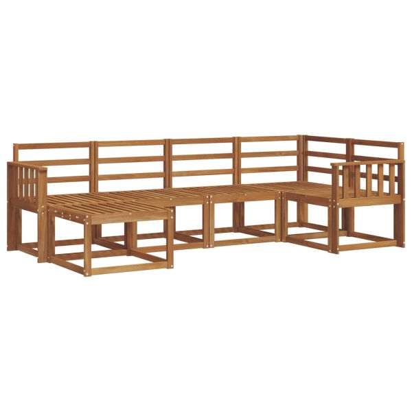 Комплект дивани за открито 6 pcs Естествен